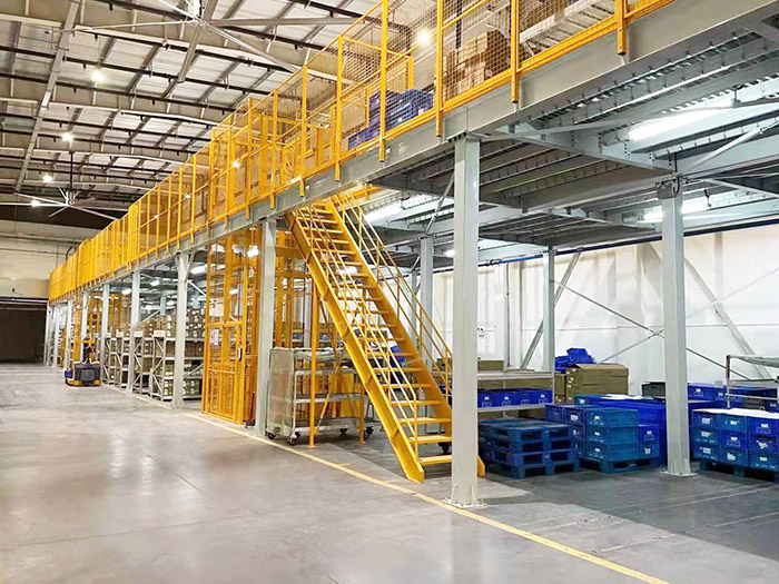 鄭州倉庫鋼平臺項目通過驗收投入使用！